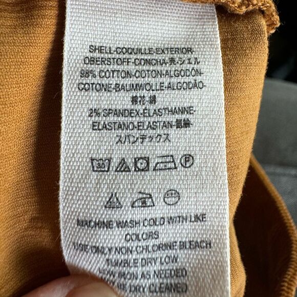 Sold❗️Free People Corduroy Flare Pants Sz 4 High Rise Cognac Orange Boho Hippie - Picture 5 of 7